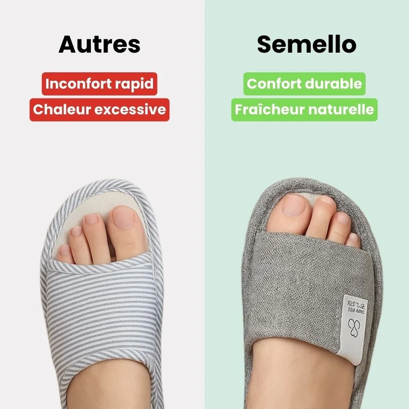 Pantoufles en lin respirant | Élégance et confort naturel