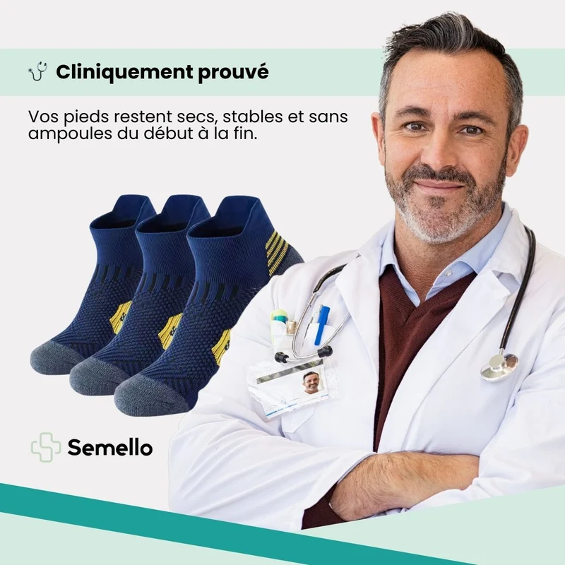Chaussettes de sport homme | Renforts ciblés & performance