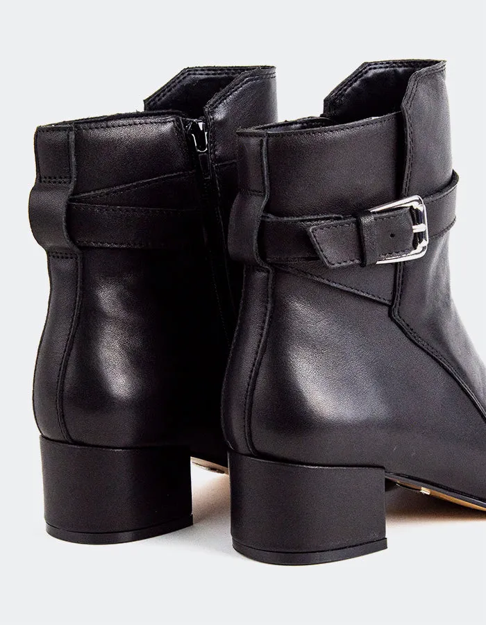 Caroline Black Leather
