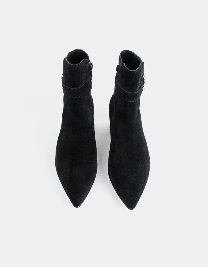Caroline Black Suede