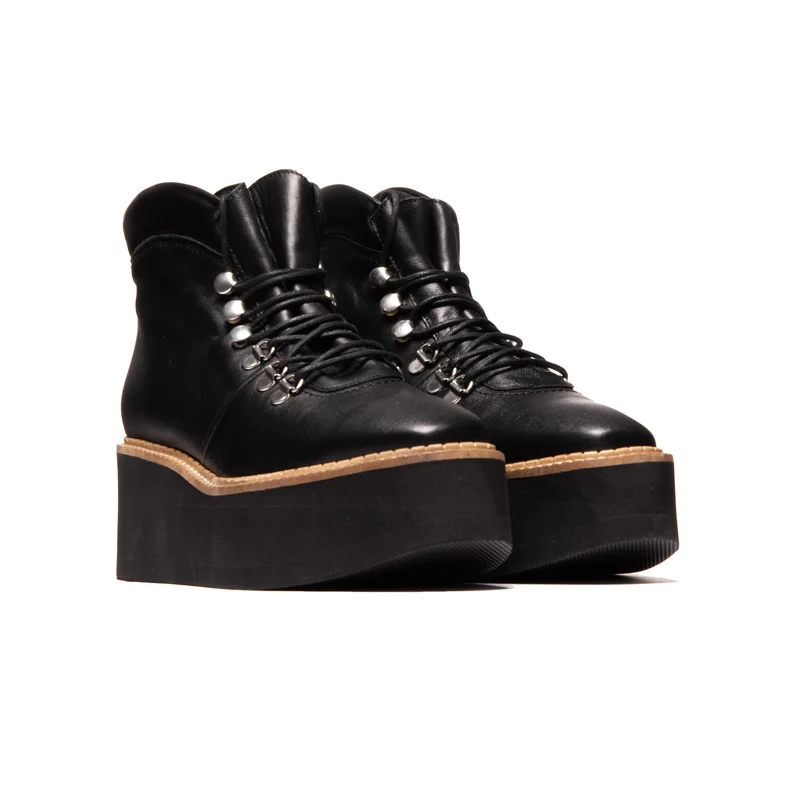 Delfina Black Leather