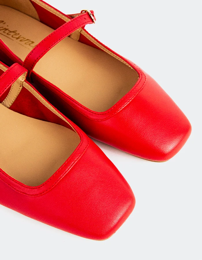 Auguste Red Leather
