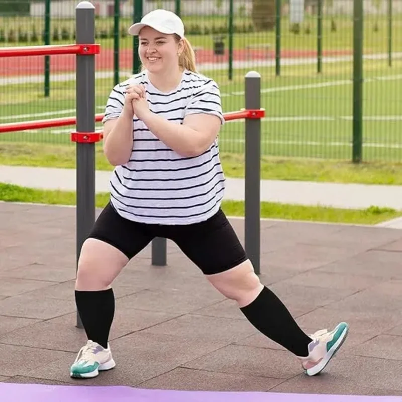 Chaussettes de Compression Ouvertes – Grand Format & Mollets Larges