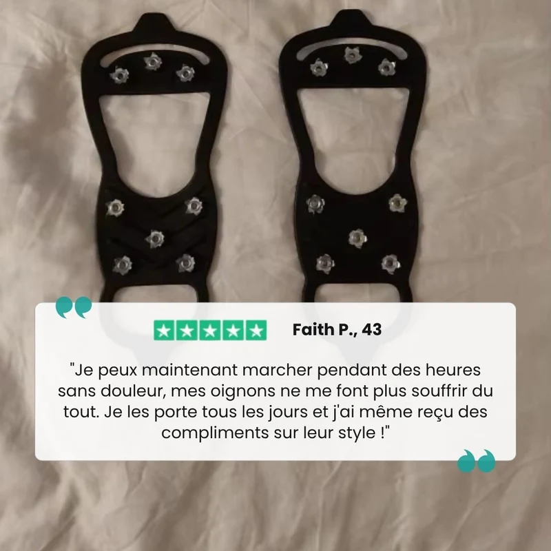 Crampons Antidérapants pour Chaussures – 8 Dents, Neige & Randonnée