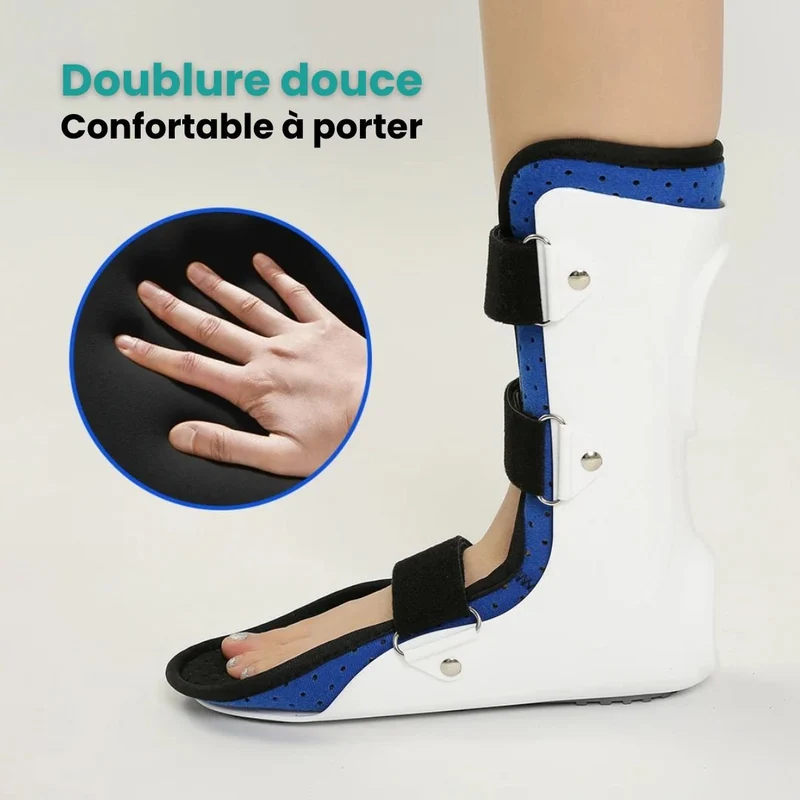 Orthèse de Cheville – Correcteur de Chute du Pied & Soutien Varus/Valgus
