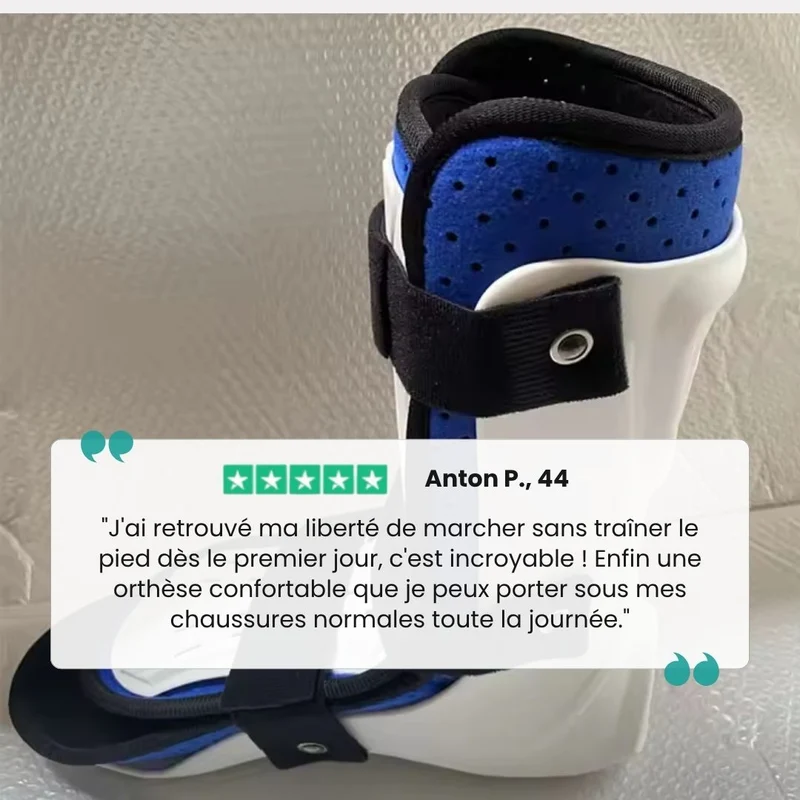 Orthèse de Cheville – Correcteur de Chute du Pied & Soutien Varus/Valgus