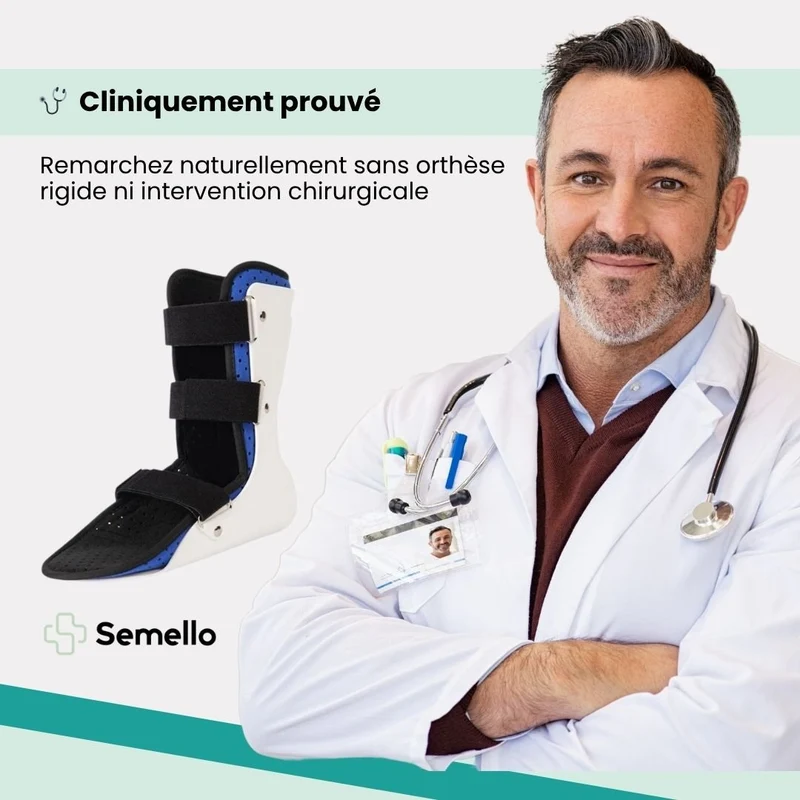 Orthèse de Cheville – Correcteur de Chute du Pied & Soutien Varus/Valgus