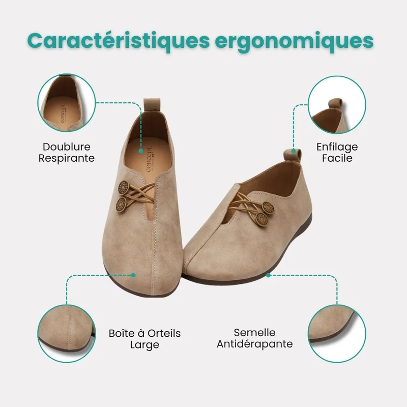 Evoris™ Chaussures Orthopédiques Souples pour Femmes