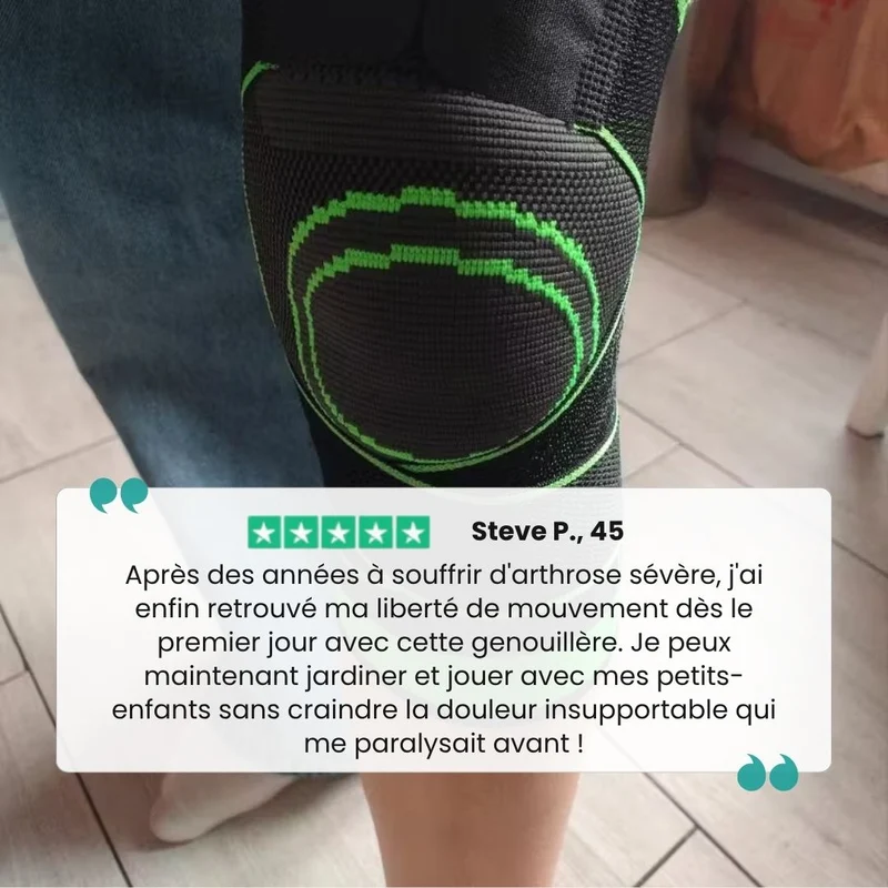 Genouillère Thérapeutique Ortho™ – Arthrose et Douleurs Articulaires