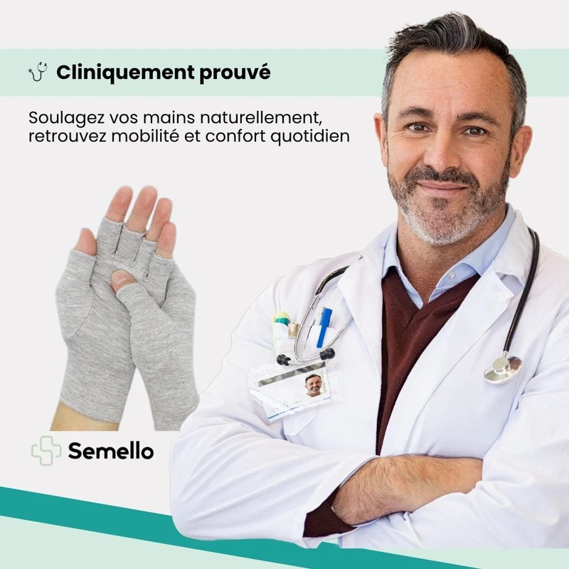 Gants pour Arthrose des Mains Anti-Douleur – 3-en-1 Thérapeutique
