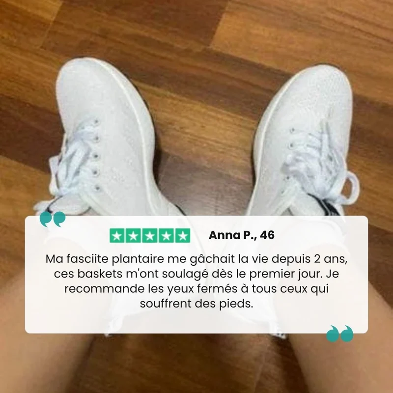 Baskets Confort Orthopédique | Idéales pour Pieds Sensibles