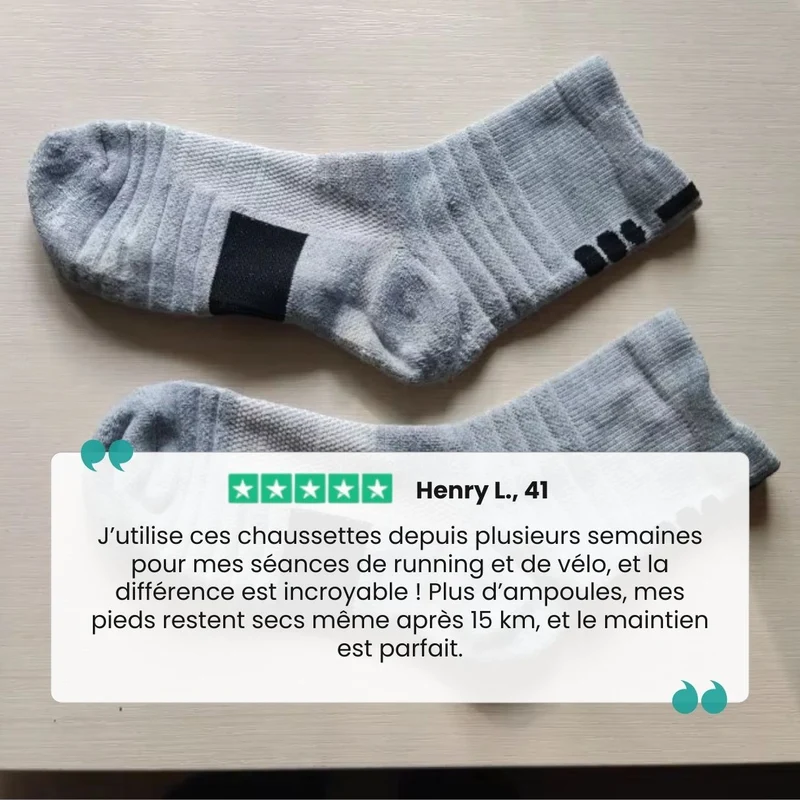 Chaussettes de sport techniques | Maintien & évacuation de la transpiration