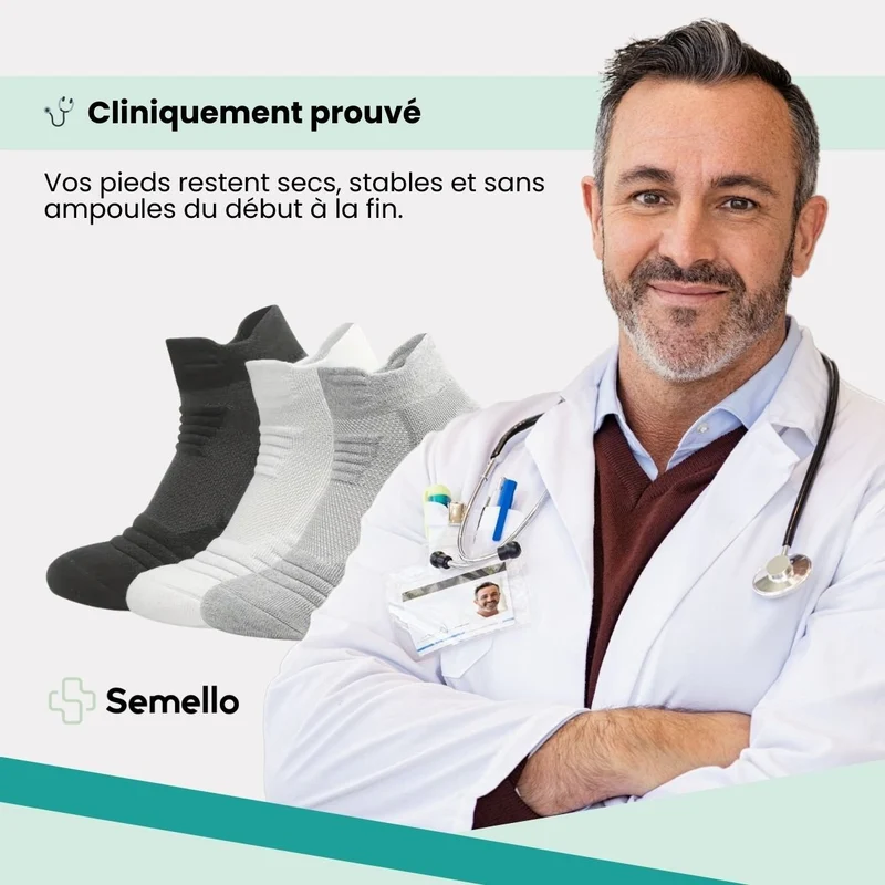 Chaussettes de sport techniques | Maintien & évacuation de la transpiration