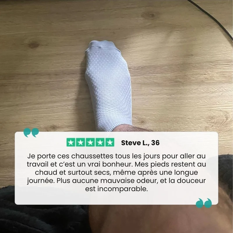 Chaussettes en bambou haute | Chaleur & Anti-odeurs