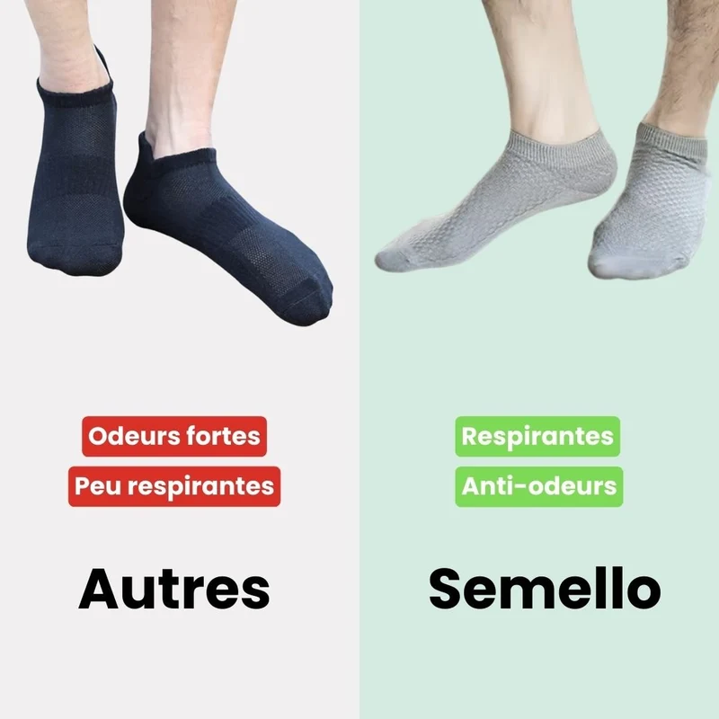 Chaussettes en bambou confort | Douce & Anti-odeurs