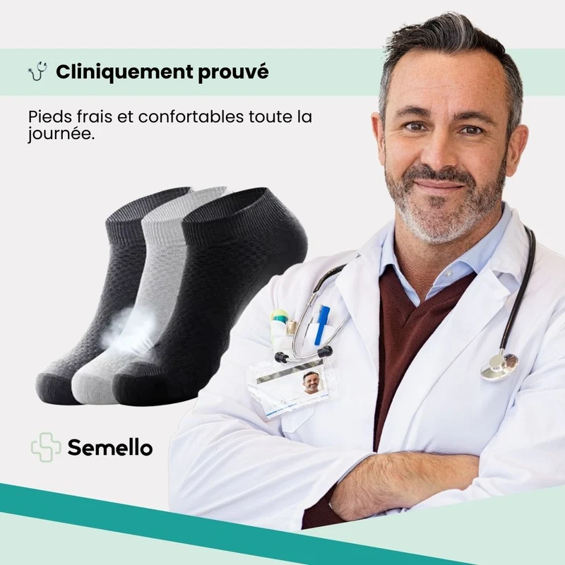Chaussettes en bambou confort | Douce & Anti-odeurs