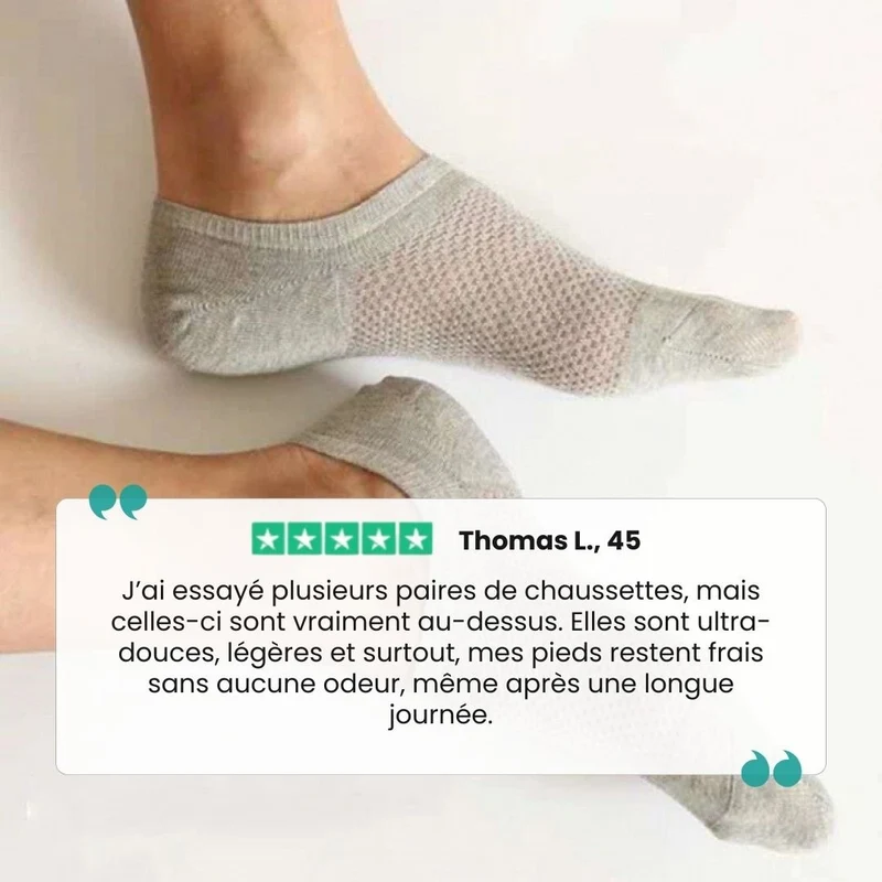 Chaussettes en bambou fines | Douce & Anti-odeurs