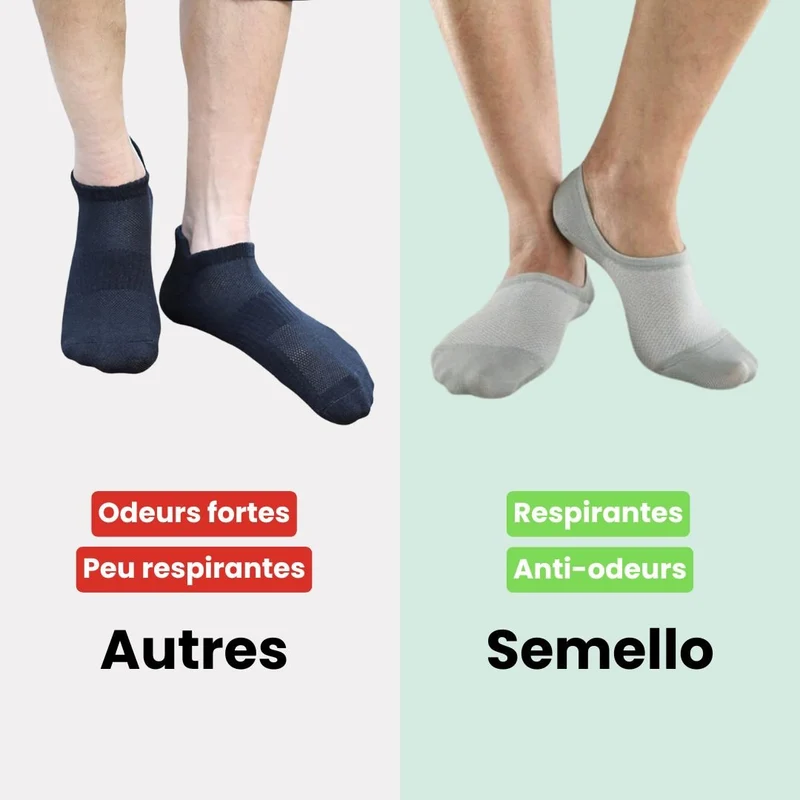Chaussettes en bambou fines | Douce & Anti-odeurs