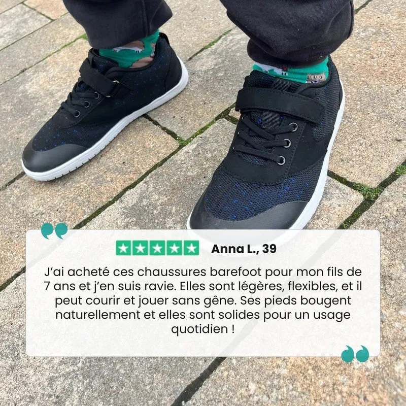 Chaussures barefoot enfants large et flexible