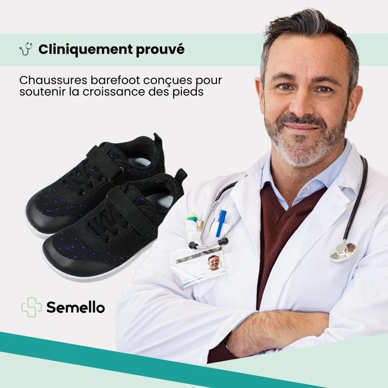 Chaussures barefoot enfants large et flexible