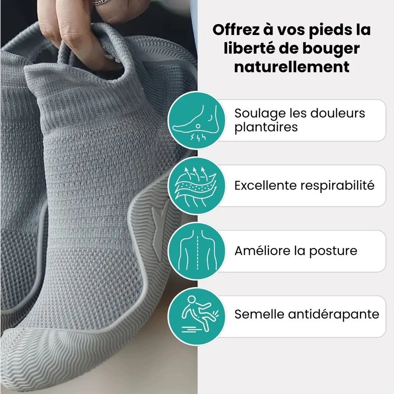 Chaussures Orthopédique Souples Sensation Pieds Nus