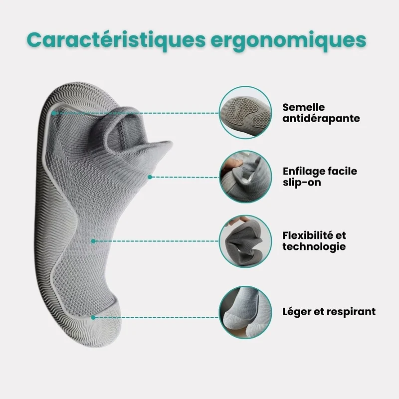 Chaussures Orthopédique Souples Sensation Pieds Nus