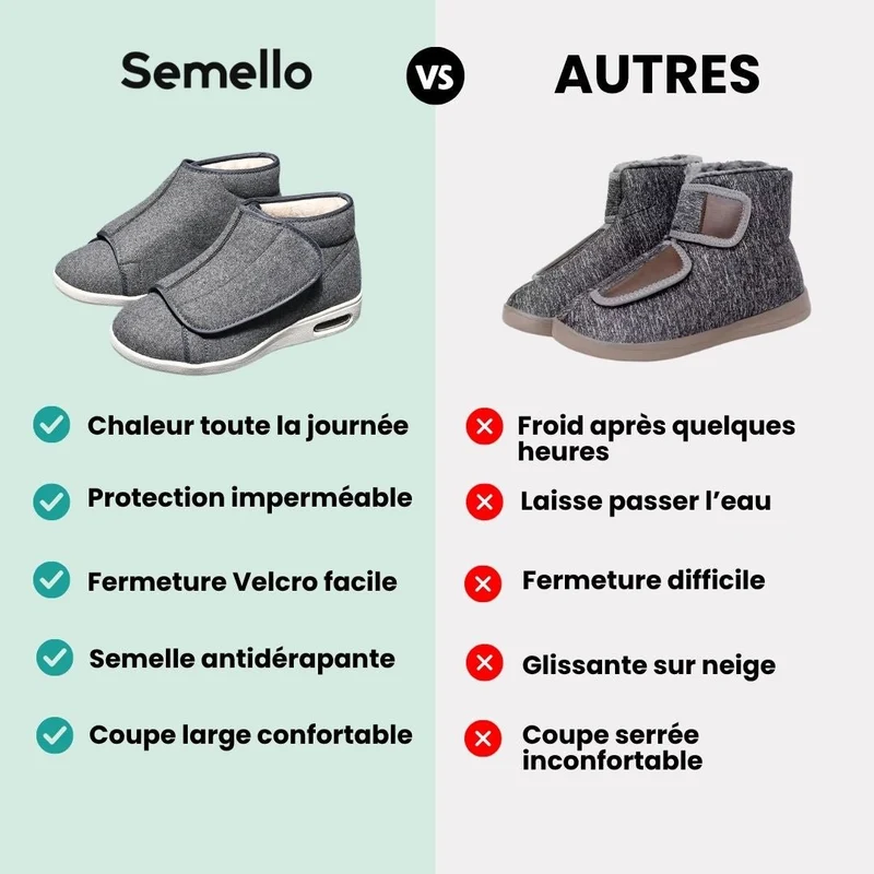 Botte d'hiver Orthopédique doublée spéciale pieds diabétiques