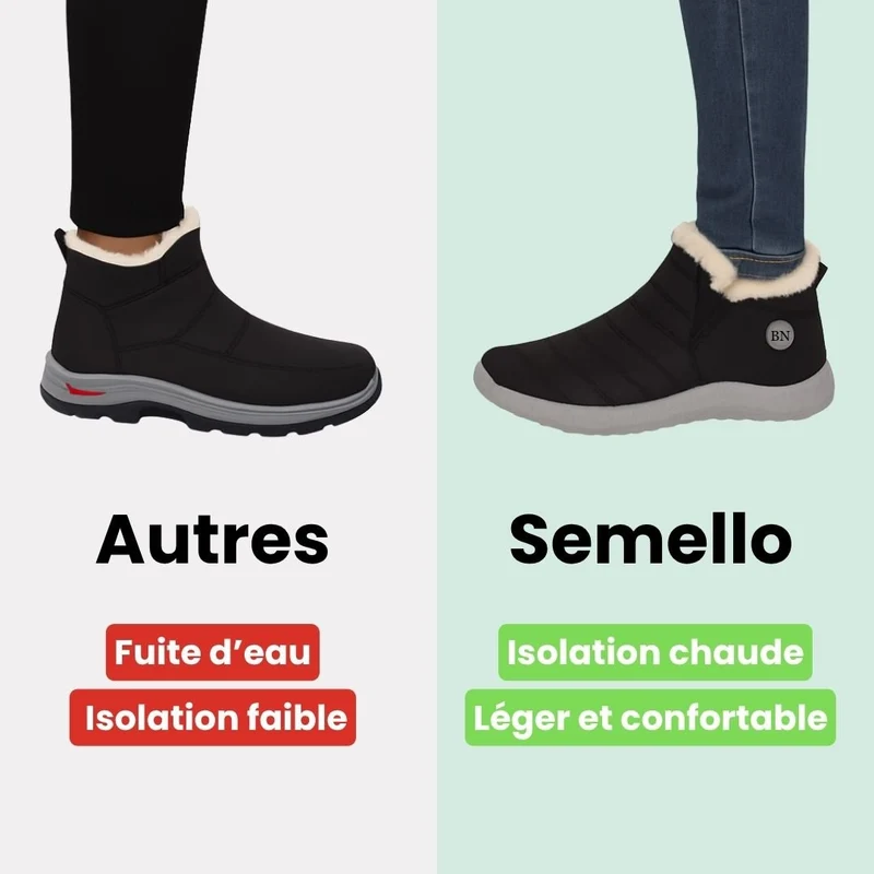 Botte d’hiver grand froid, doublée et étanche