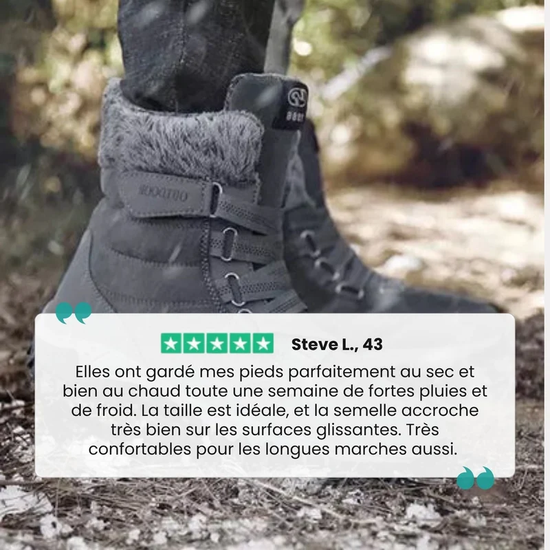 Botte de neige chaude et imperméable