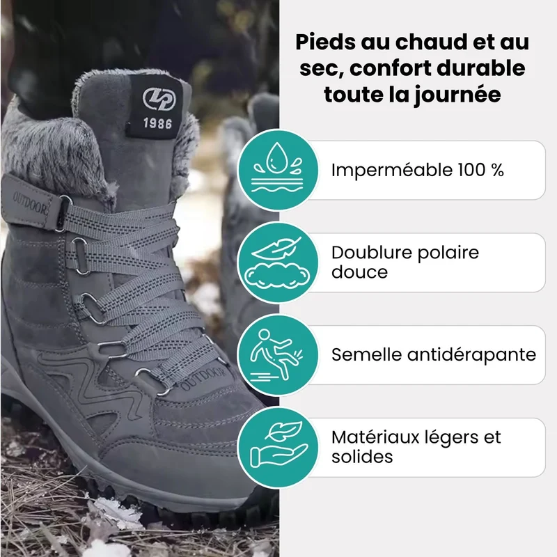 Botte de neige chaude et imperméable