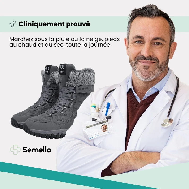 Botte de neige chaude et imperméable