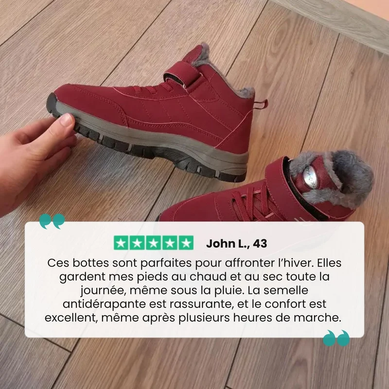Botte d'Hiver Orthopédiques Imperméable & Doublée