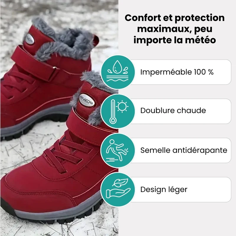 Botte d'Hiver Orthopédiques Imperméable & Doublée