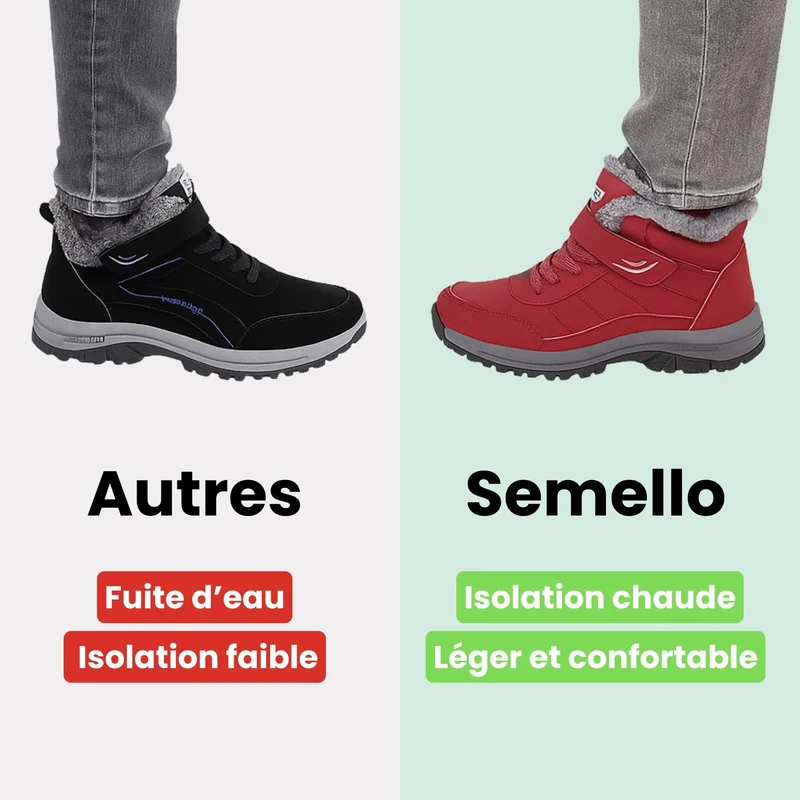 Botte d'Hiver Orthopédiques Imperméable & Doublée