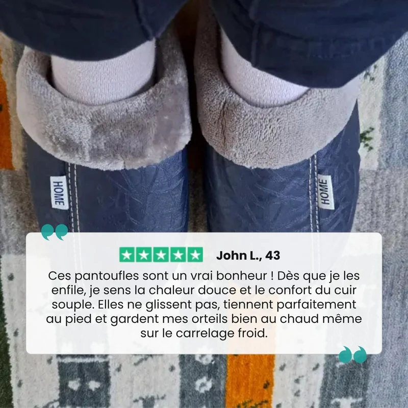 Pantoufles Orthopédiques Monterreal en Cuir