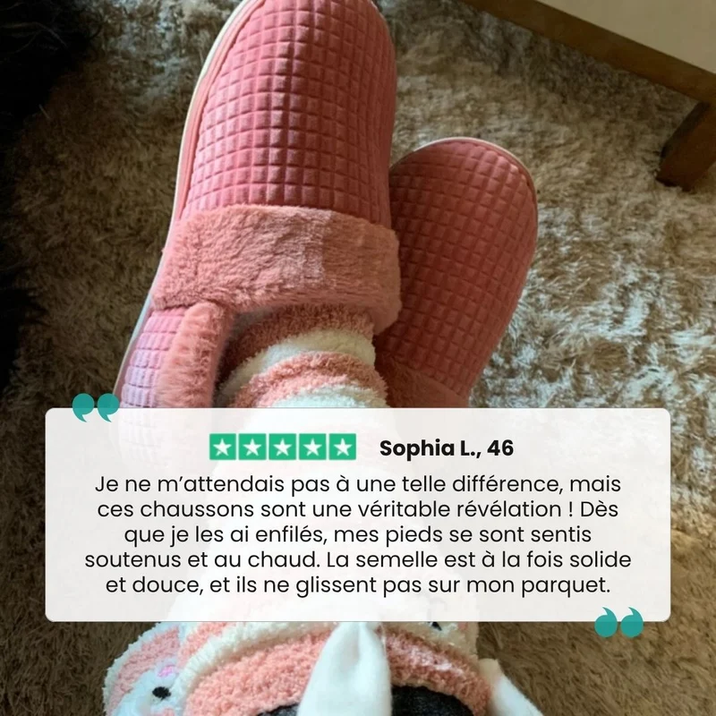 Chausson anatomique doublée pour la maison