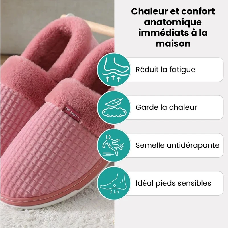 Chausson anatomique doublée pour la maison