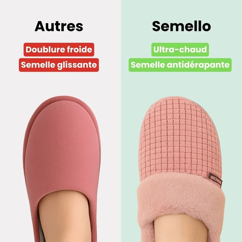 Chausson anatomique doublée pour la maison