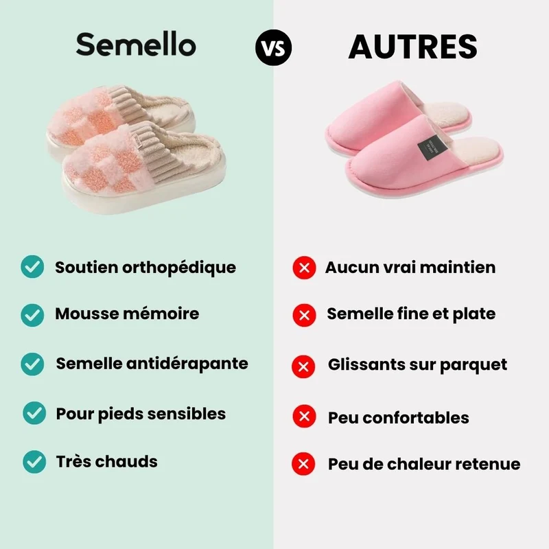 Pantoufles Orthopédiques doublée ultra-douillette