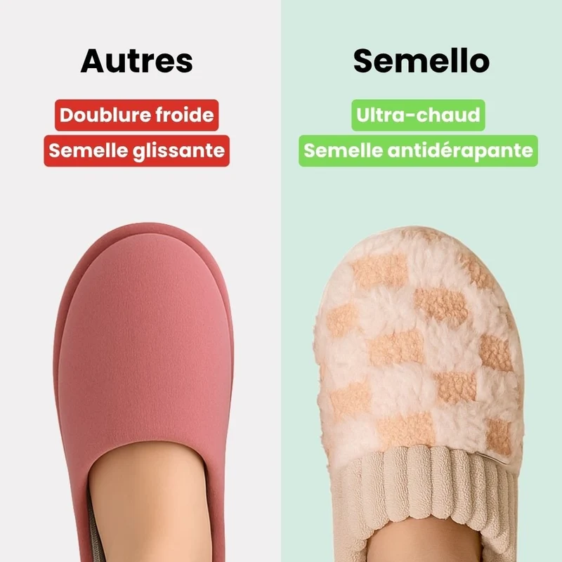 Pantoufles Orthopédiques doublée ultra-douillette