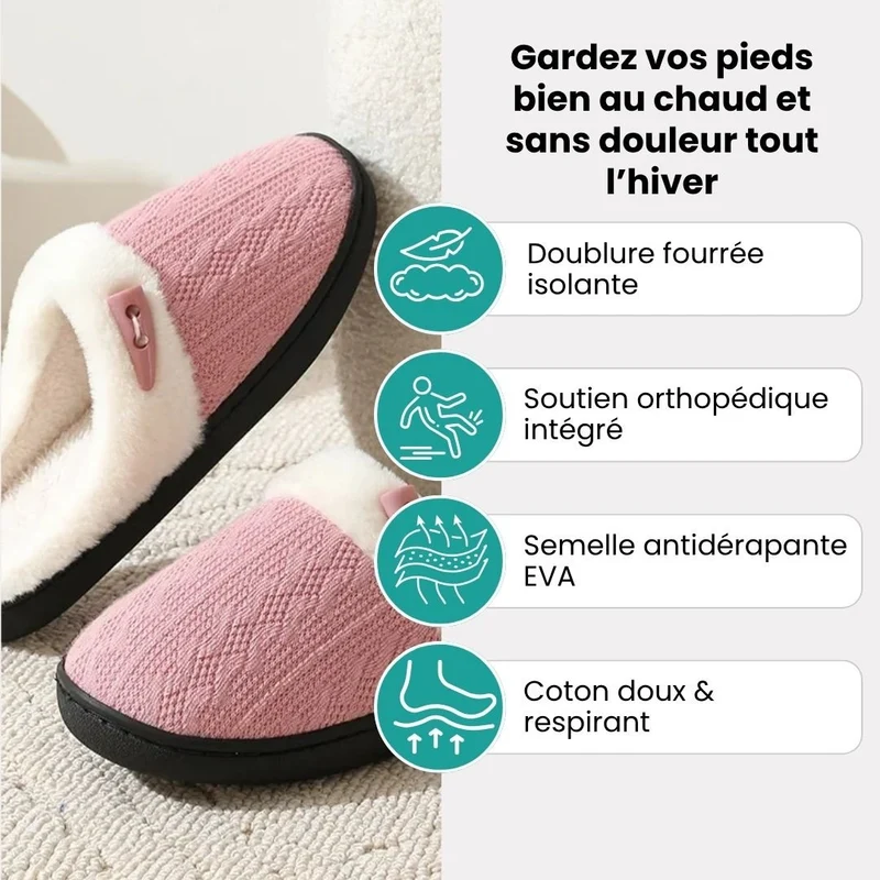Pantoufles Orthopédiques d’hiver Orthobella