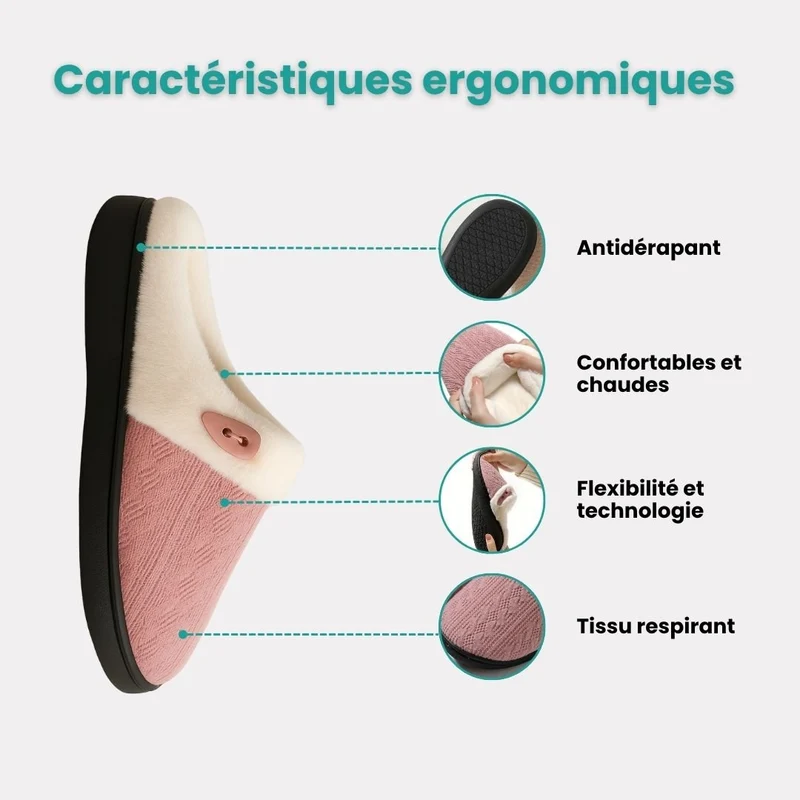 Pantoufles Orthopédiques d’hiver Orthobella