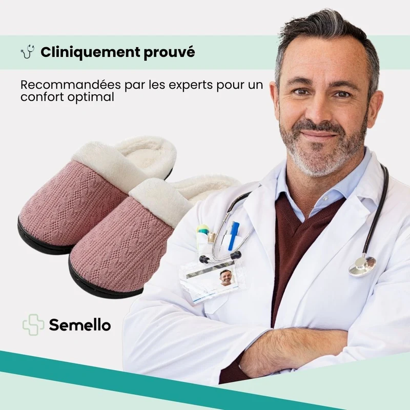 Pantoufles Orthopédiques d’hiver Orthobella