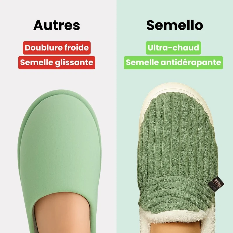 Pantoufles Orthopédiques d'hiver Ultra-douces