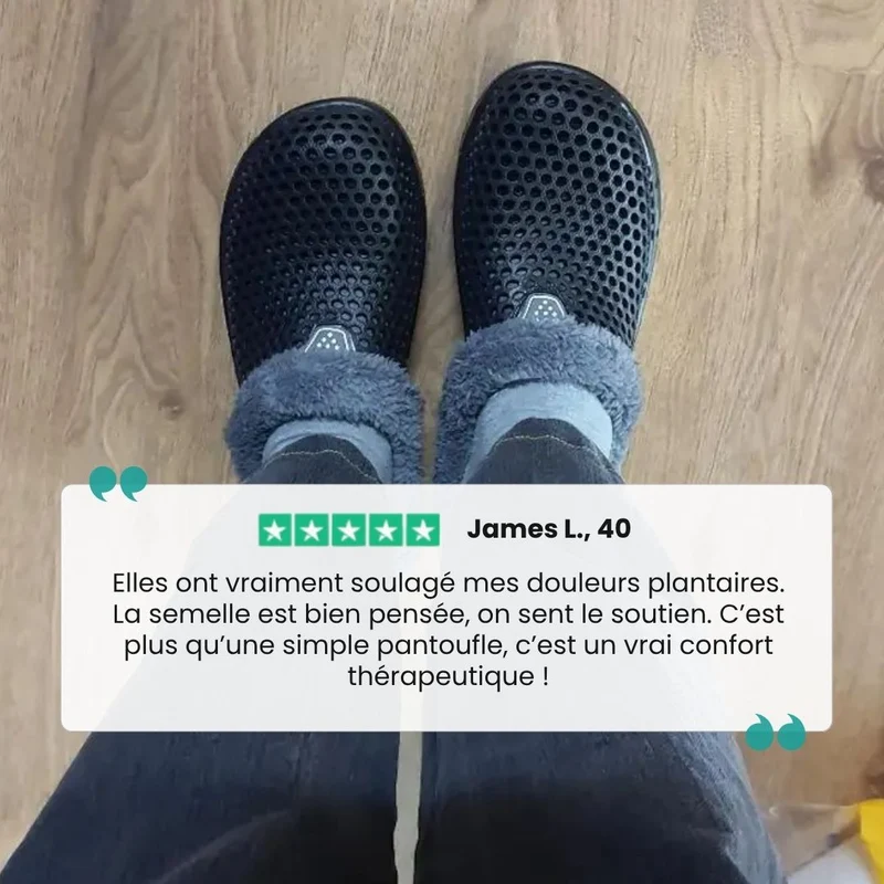 Pantoufle d’hiver orthopédique ultra-douillette