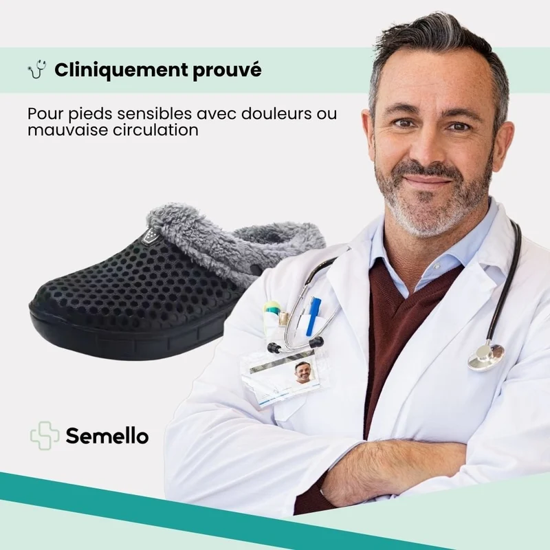 Pantoufle d’hiver orthopédique ultra-douillette