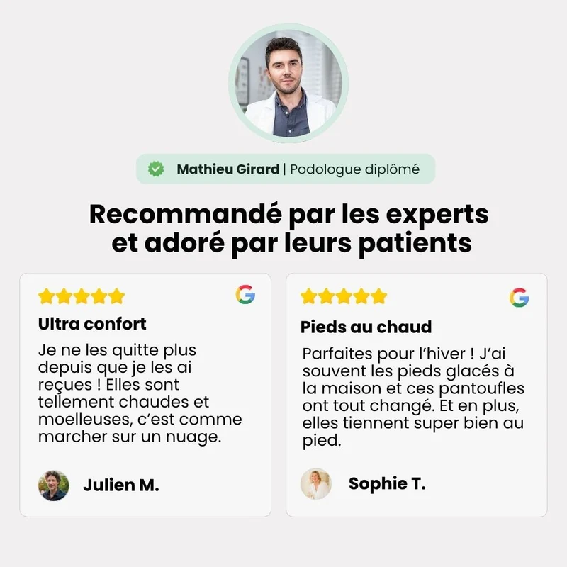 Pantoufle d’hiver orthopédique ultra-douillette