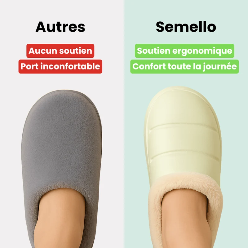 Pantoufle orthopédique imperméable et chaude