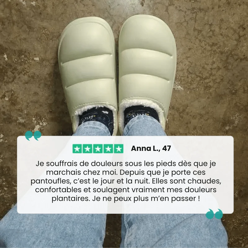 Pantoufle orthopédique imperméable et chaude