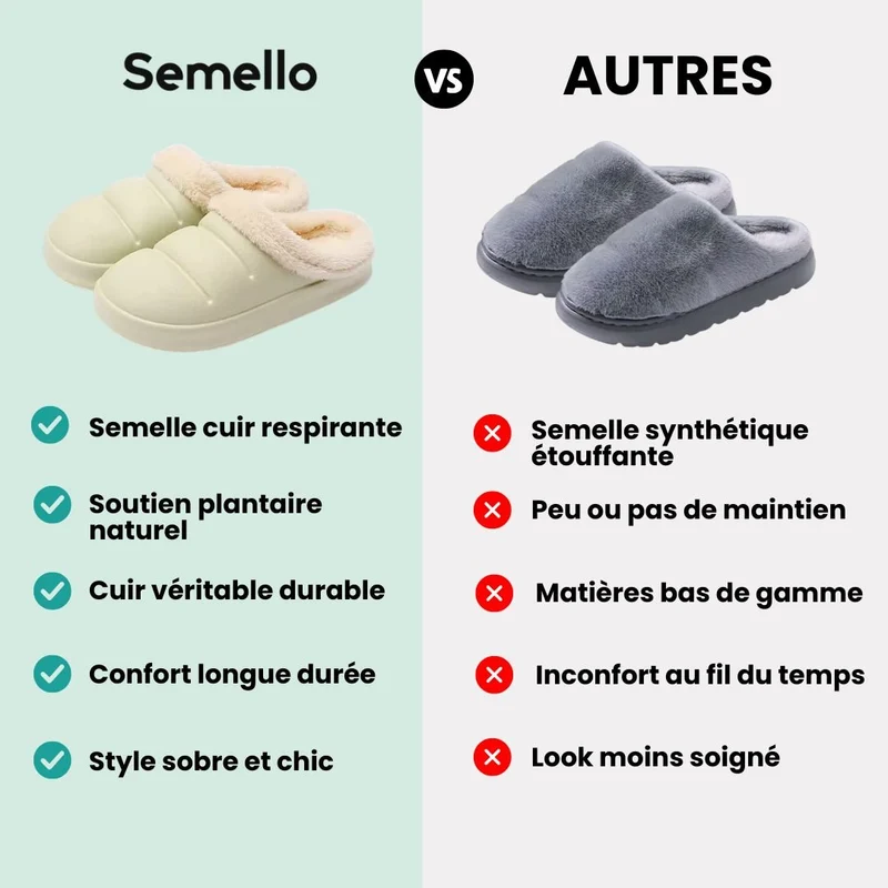 Pantoufle orthopédique imperméable et chaude